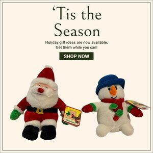 Festive Santa and Snowman Plush Toy Set